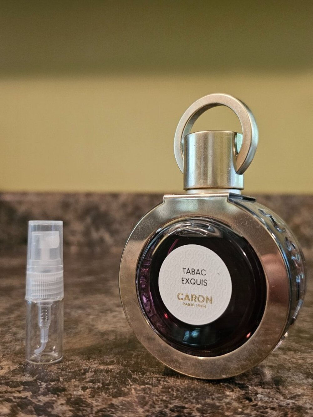 2 ML Sample TABAC EXQUIS by Caron EDP Perfume Travel Spray